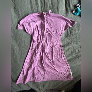 Zipadee purple Sleep Sack with White Trim